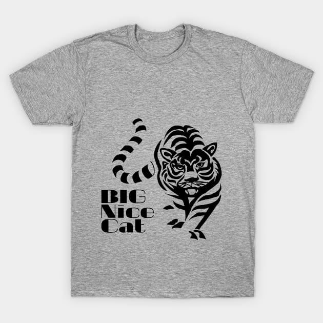 Big Nice Cat Tiger King T-Shirt by Art-Julia